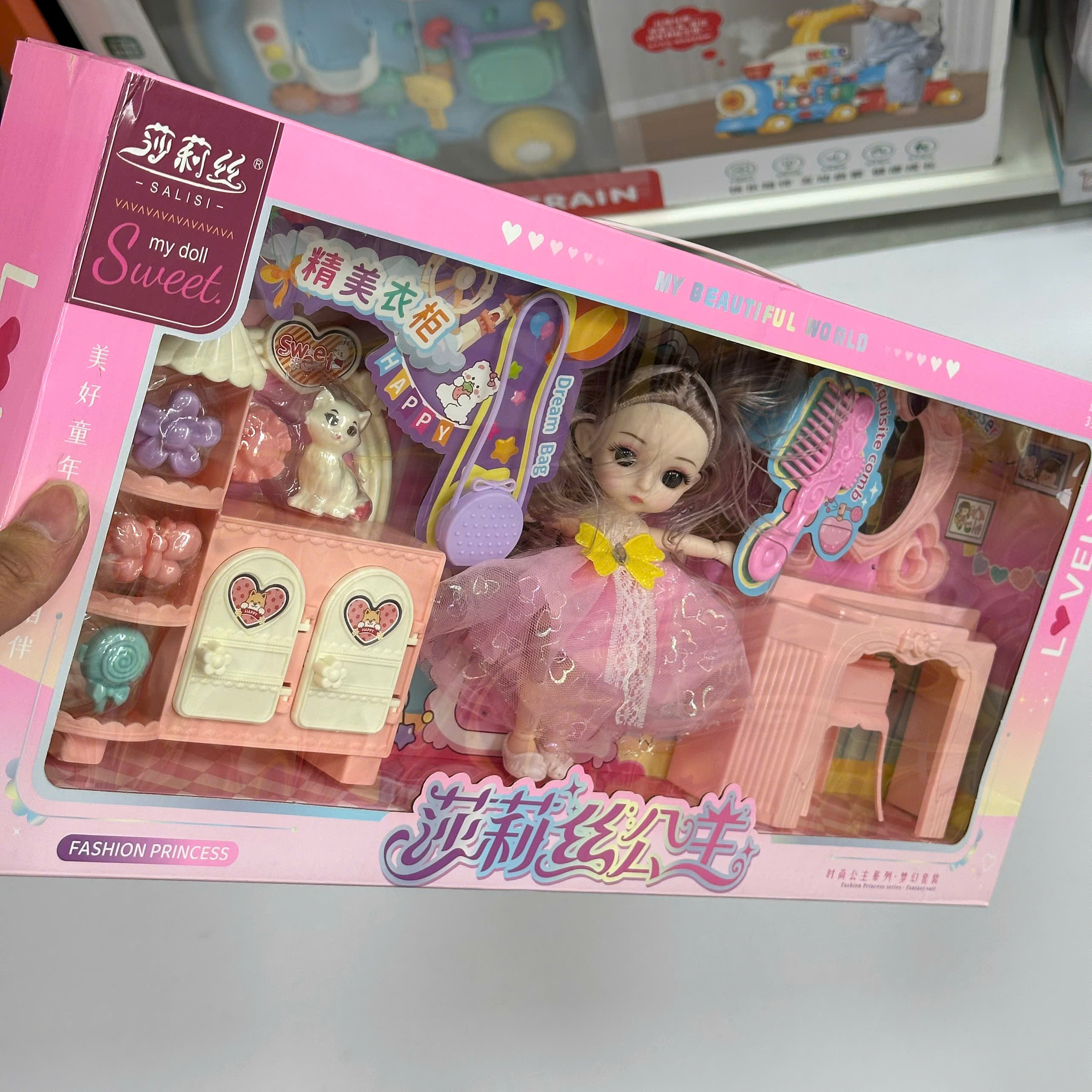 BỘ TRANG ĐIỂM CHĂM SÓC CÔNG CHÚA BÚP BÊ